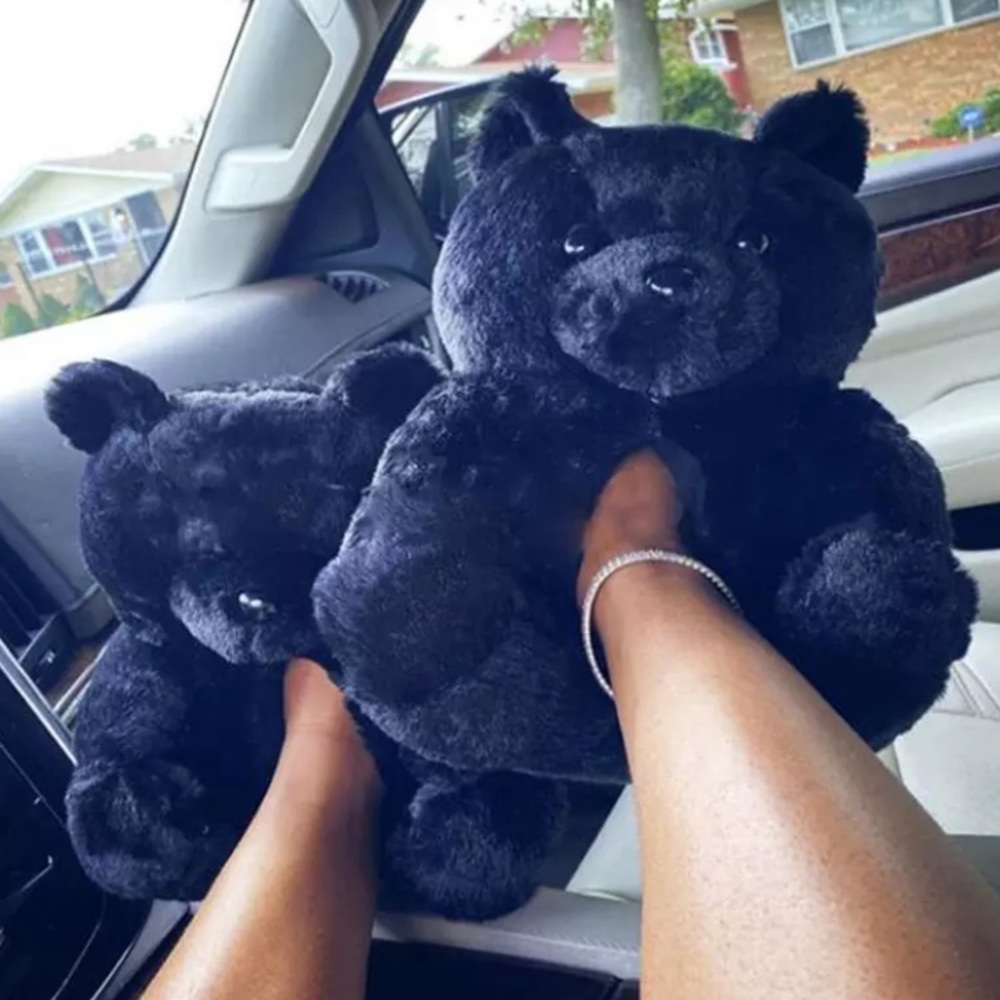 Teddy bear slippers